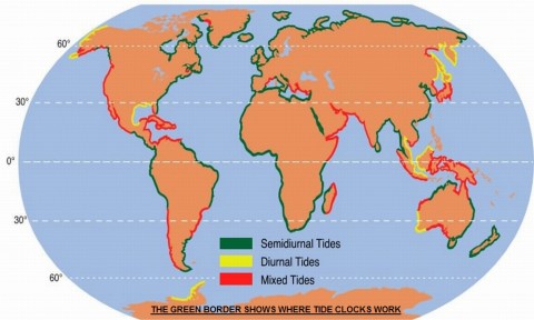 Chrome Tide Clock 140mm